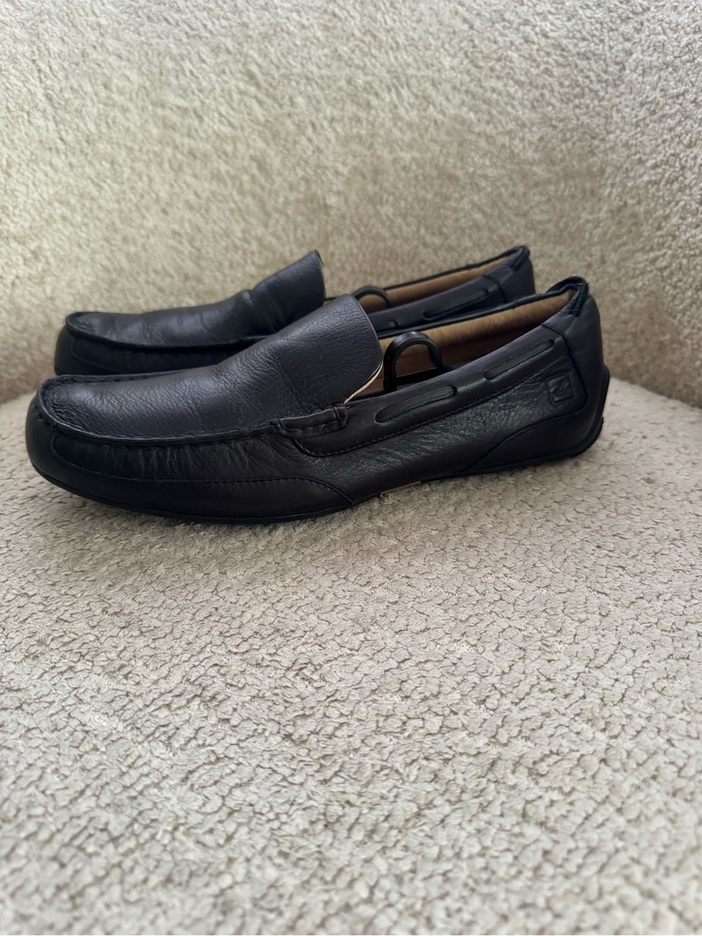 Sperry Top-Sider Hampden Black Leather Driving Loafers Slip On Men’s Size 8.5M